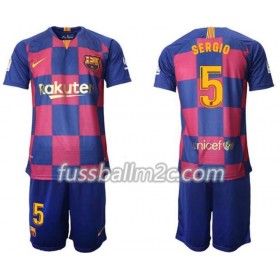 Fußballtrikots FC Barcelona Sergio 5 Kinder Heim Trikotsatz 2019-2020